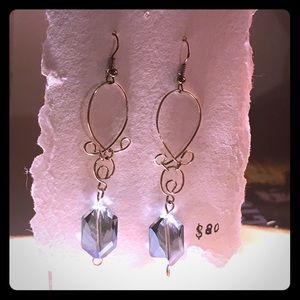 “A Patch of Blue” Literati Love - Crystal Earrings